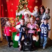 Santa with a great group of little ones at Breakfast with Santa at the Holiday Inn.  Added 1/2/16