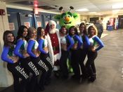 Santa with the Utica Comettes 2015 game night December 16th! It was a win!  Added 1/2/16